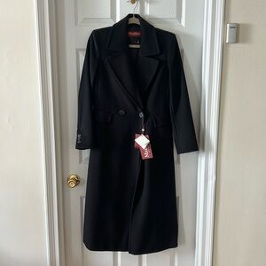 MaxMara Studio black wool coat